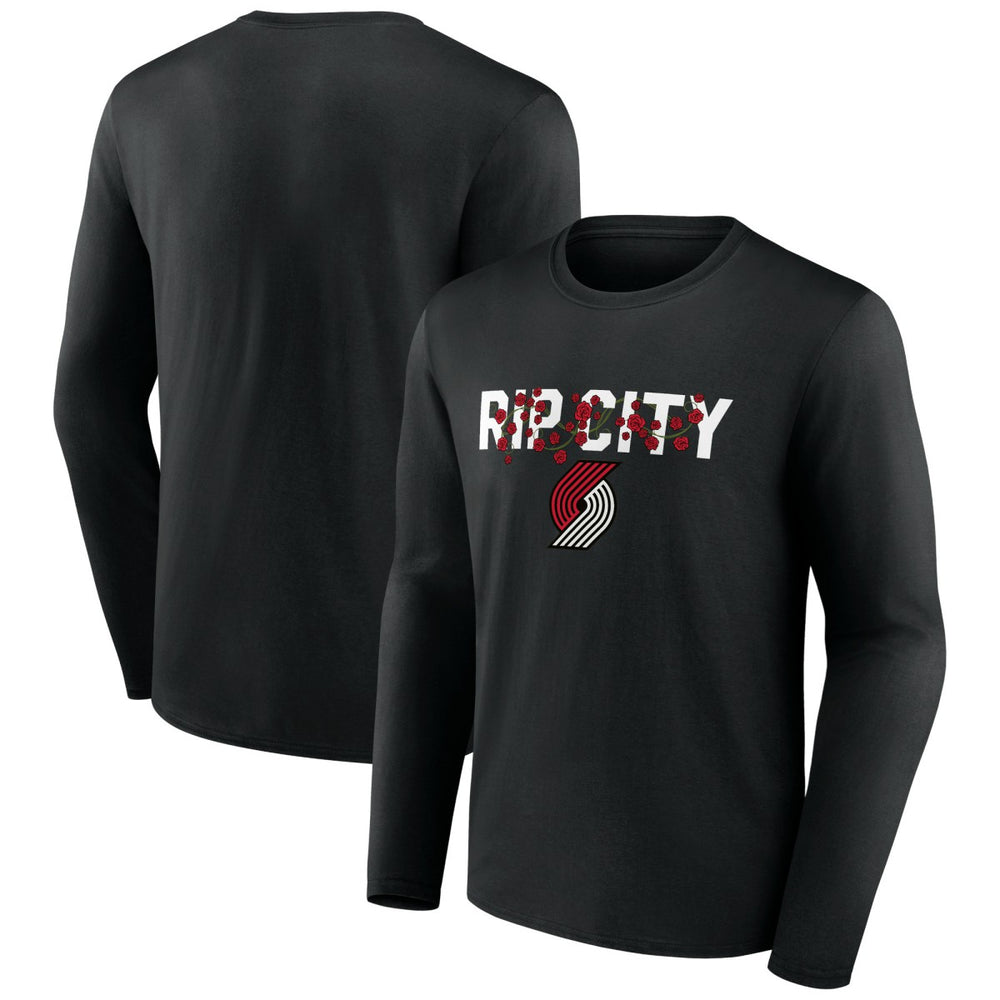 NBA - Portland Trail Blazers Tip-Off Long Sleeve T-Shirt - Black