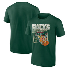 NBA - Milwaukee Bucks Alley Oop T-Shirt - Hunter Green