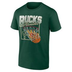 NBA - Milwaukee Bucks Alley Oop T-Shirt - Hunter Green
