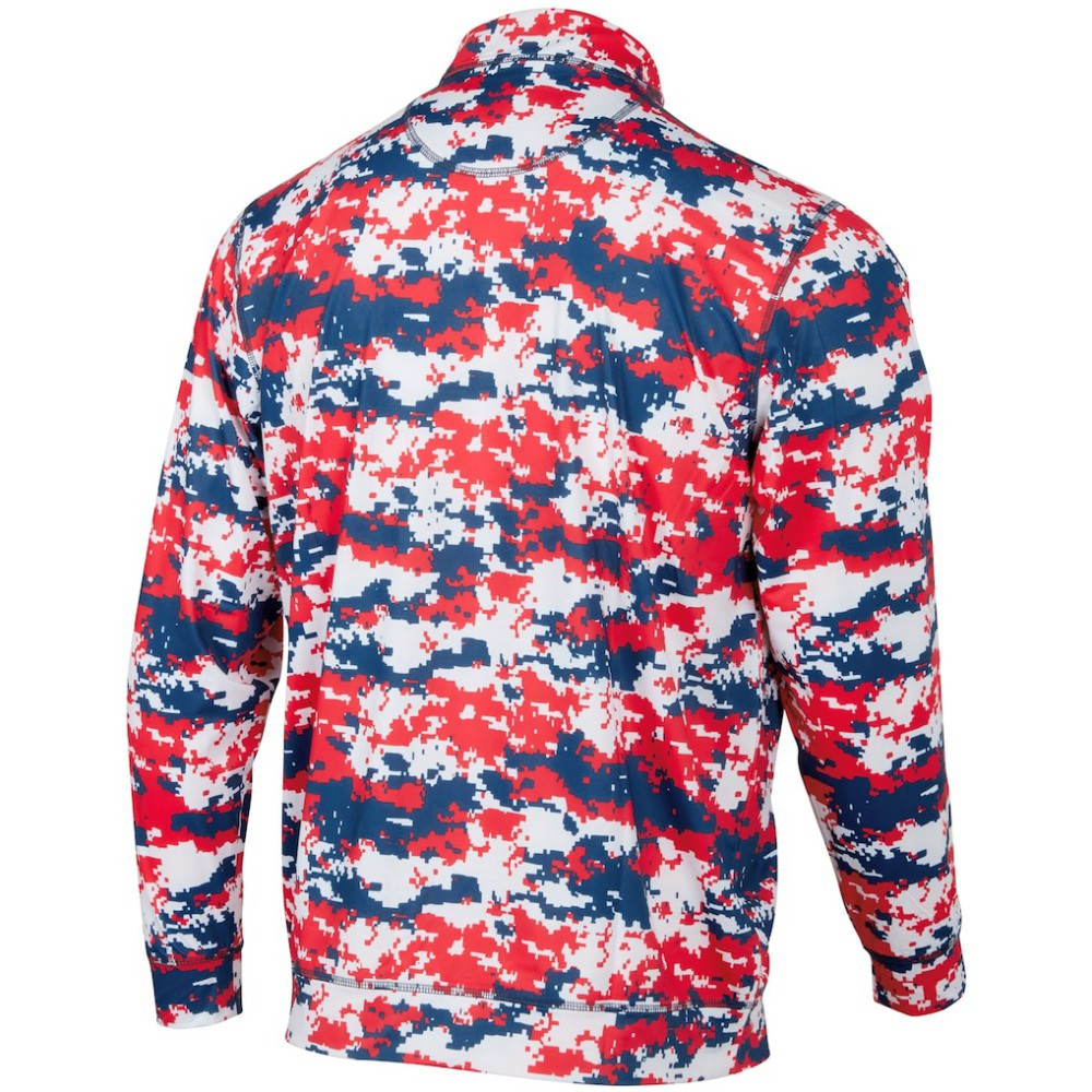 Los Angeles Angels Digital Camo Performance Quarter-Zip Pullover Jacket Lifestyle