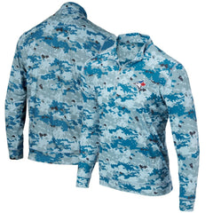 Toronto Blue Jays Digital Camo Performance Quarter-Zip Pullover Jacket On Sale
