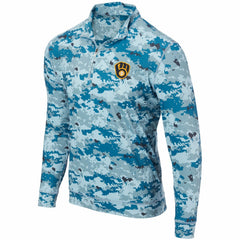 Milwaukee Brewers Digital Camo Performance Quarter-Zip Pullover Jacket Lifestyle