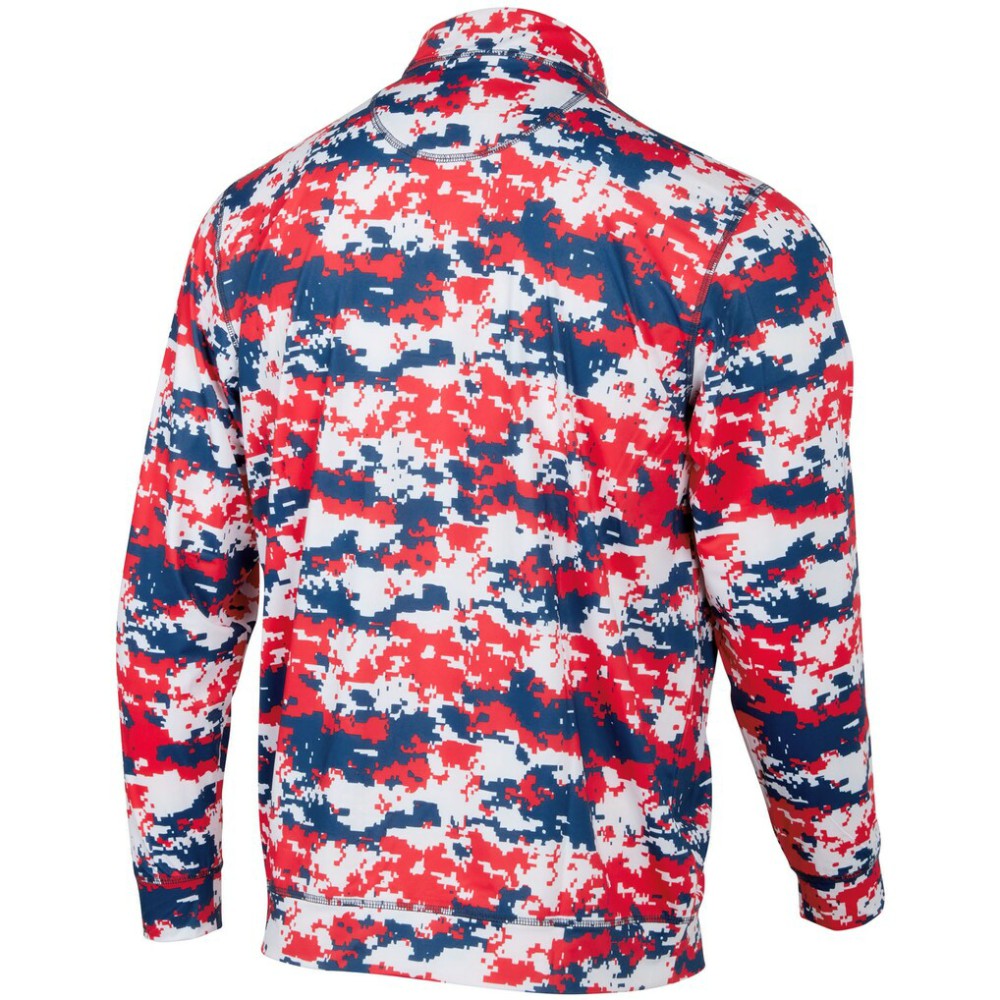 Washington Nationals Digital Camo Performance Quarter-Zip Pullover Jacket for sale