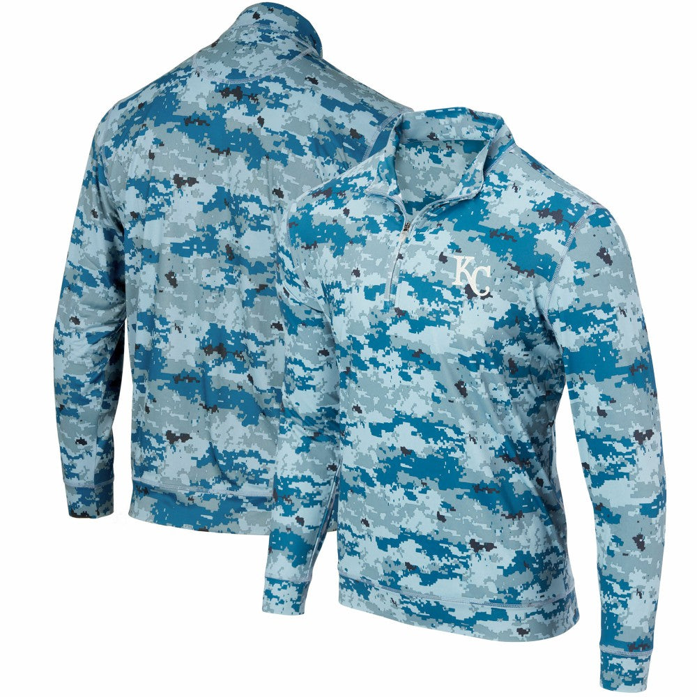 Kansas City Royals Digital Camo Performance Quarter-Zip Pullover Jacket Online