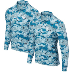 New York Yankees Digital Camo Performance Quarter-Zip Pullover Jacket discount