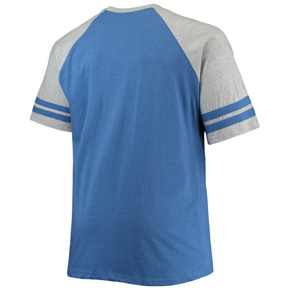 Toronto Maple Leafs - Big & Tall Raglan T-Shirt Heathered Blue