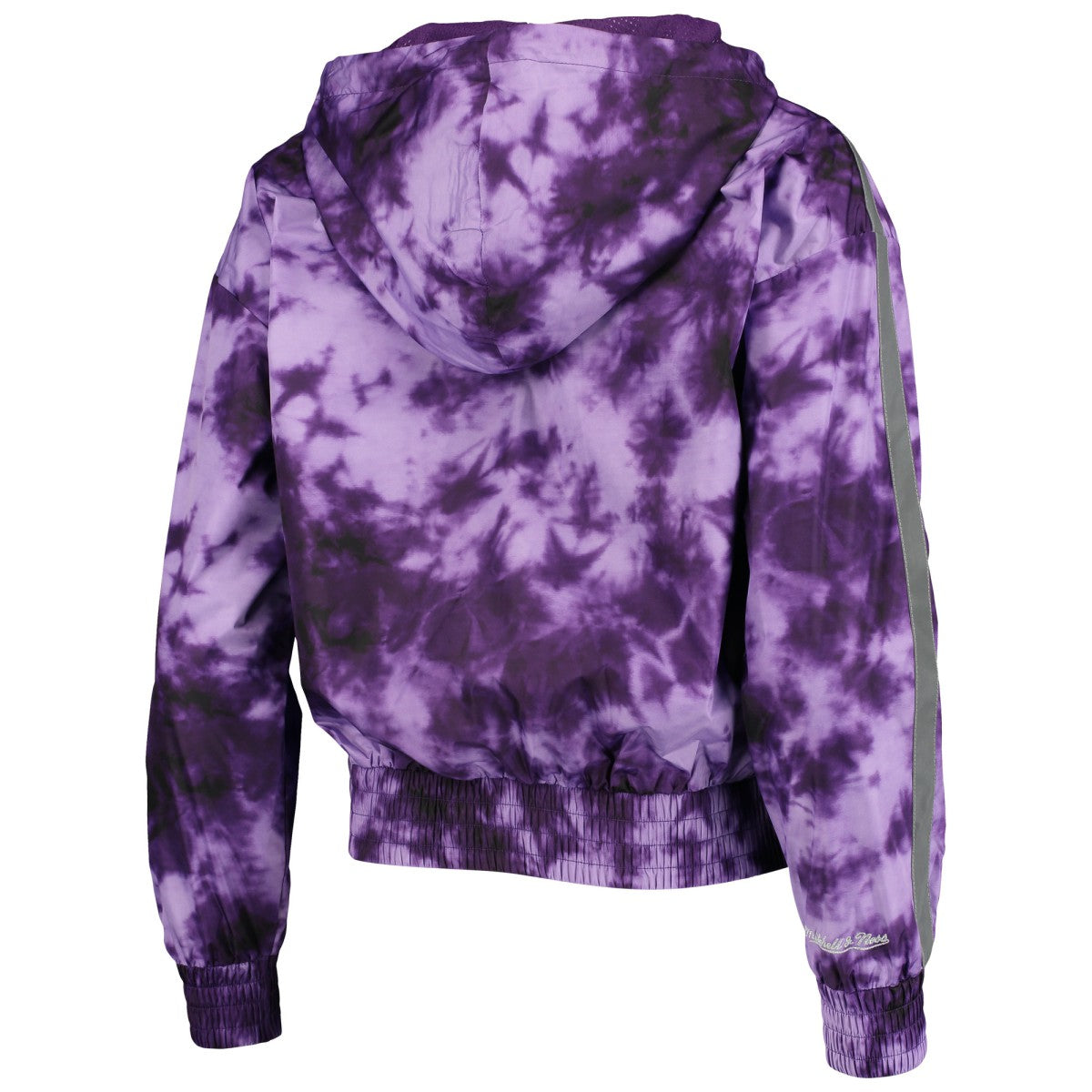 Mitchell & Ness - Los Angeles Lakers Women's Galaxy Sublimated Windbreaker Pullover Full-Zip Hoodie - Purple