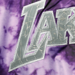 Mitchell & Ness - Los Angeles Lakers Women's Galaxy Sublimated Windbreaker Pullover Full-Zip Hoodie - Purple