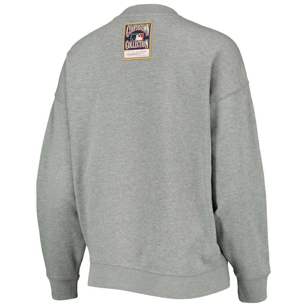 St. Louis Cardinals Mitchell & Ness Women's Cooperstown Collection Logo Lightweight Pullover Sweatshirt Online