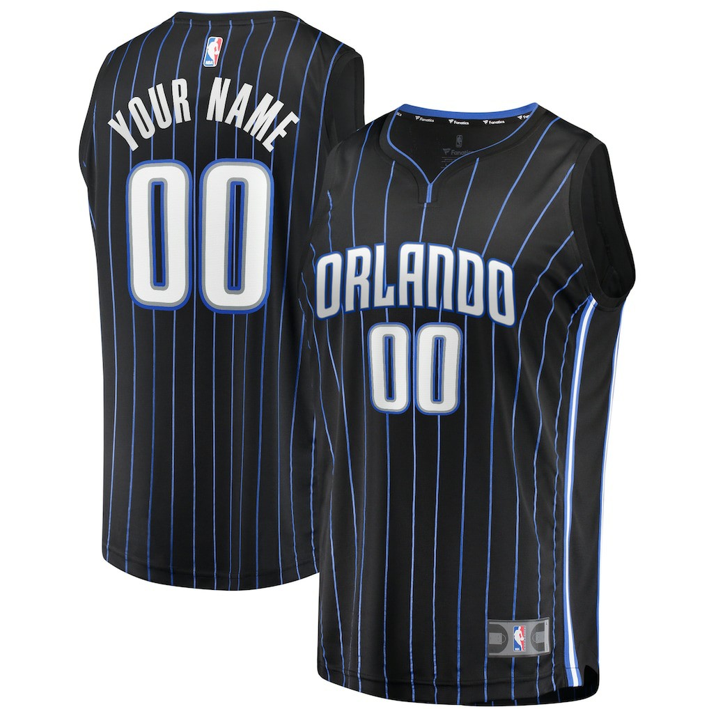 Fanatics - Orlando Magic Youth Fast Break Replica Custom Jersey Black - Icon Edition