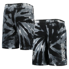 NBA - Brooklyn Nets Youth Santa Monica Tie-Dye Shorts - Black