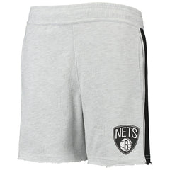 NBA - Brooklyn Nets Youth Wingback Shorts - Heathered Gray