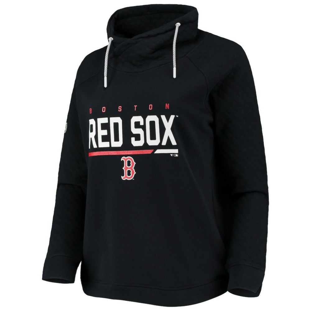 Boston Red Sox Levelwear Women's Vega Funnel Neck Raglan Pullover Sweatshirt Lifestyle