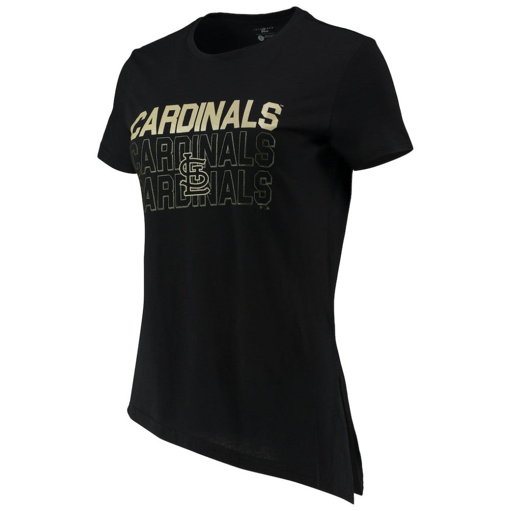 St. Louis Cardinals Levelwear Women's Birch Delta Asymmetrical T-Shirt for sale