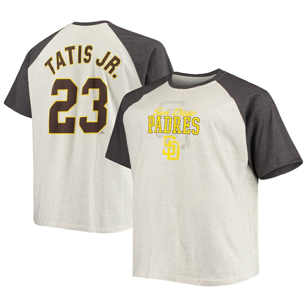 Fernando Tatis Jr. San Diego Padres Big & Tall Name & Number Raglan T-Shirt Near Me