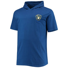 Milwaukee Brewers Big & Tall Jersey Short Sleeve Pullover Hoodie T-Shirt Clearance