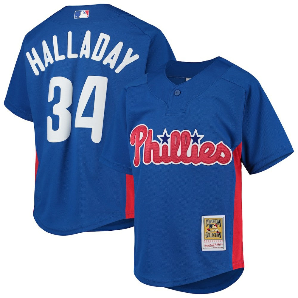 Roy Halladay Philadelphia Phillies Mitchell & Ness Youth Cooperstown Collection Mesh Batting Practice Jersey Near Me