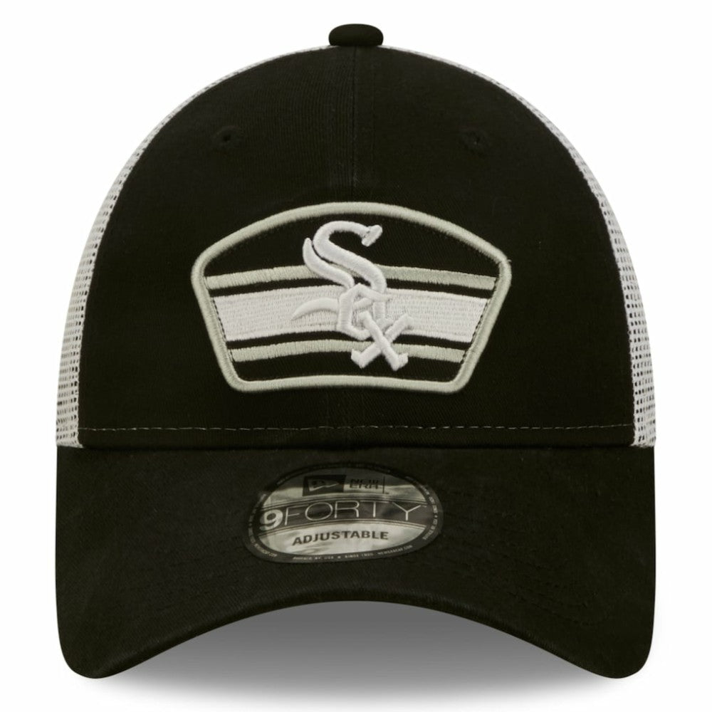 Chicago White Sox New Era Logo Patch 9FORTY Trucker Snapback Hat Near Me