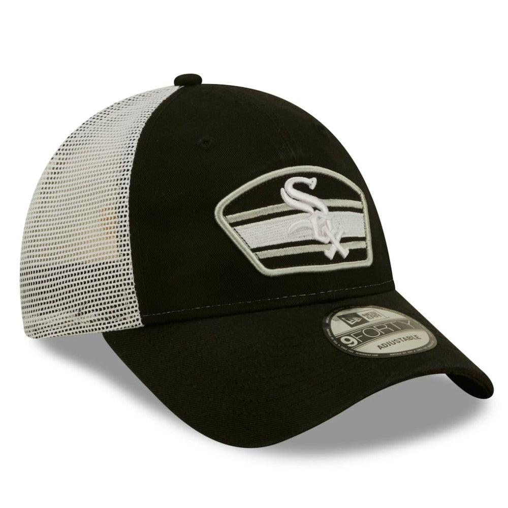 Chicago White Sox New Era Logo Patch 9FORTY Trucker Snapback Hat Near Me