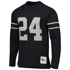 Charles Woodson Oakland Raiders Retired Player Name & Number Long Sleeve Top Black - Mitchell & Ness
