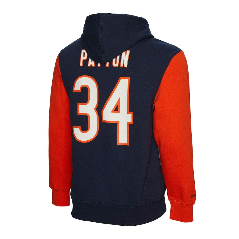 Walter Payton Chicago Bears Retired Player Name & Number Pullover Hoodie Navy - Mitchell & Ness