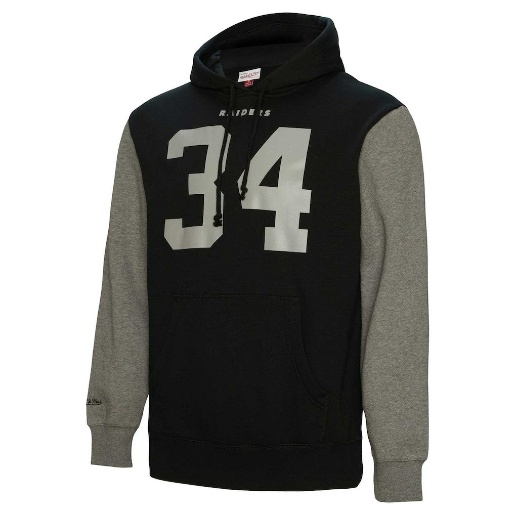 Bo Jackson Las Vegas Raiders Retired Player Name & Number Pullover Hoodie Black - Mitchell & Ness