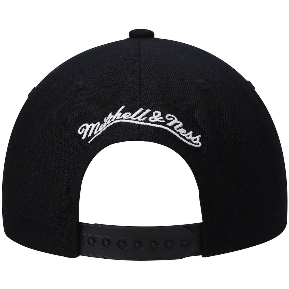 Mitchell & Ness - Golden State Warriors Hardwood Classics Script 2.0 Snapback Hat - Black