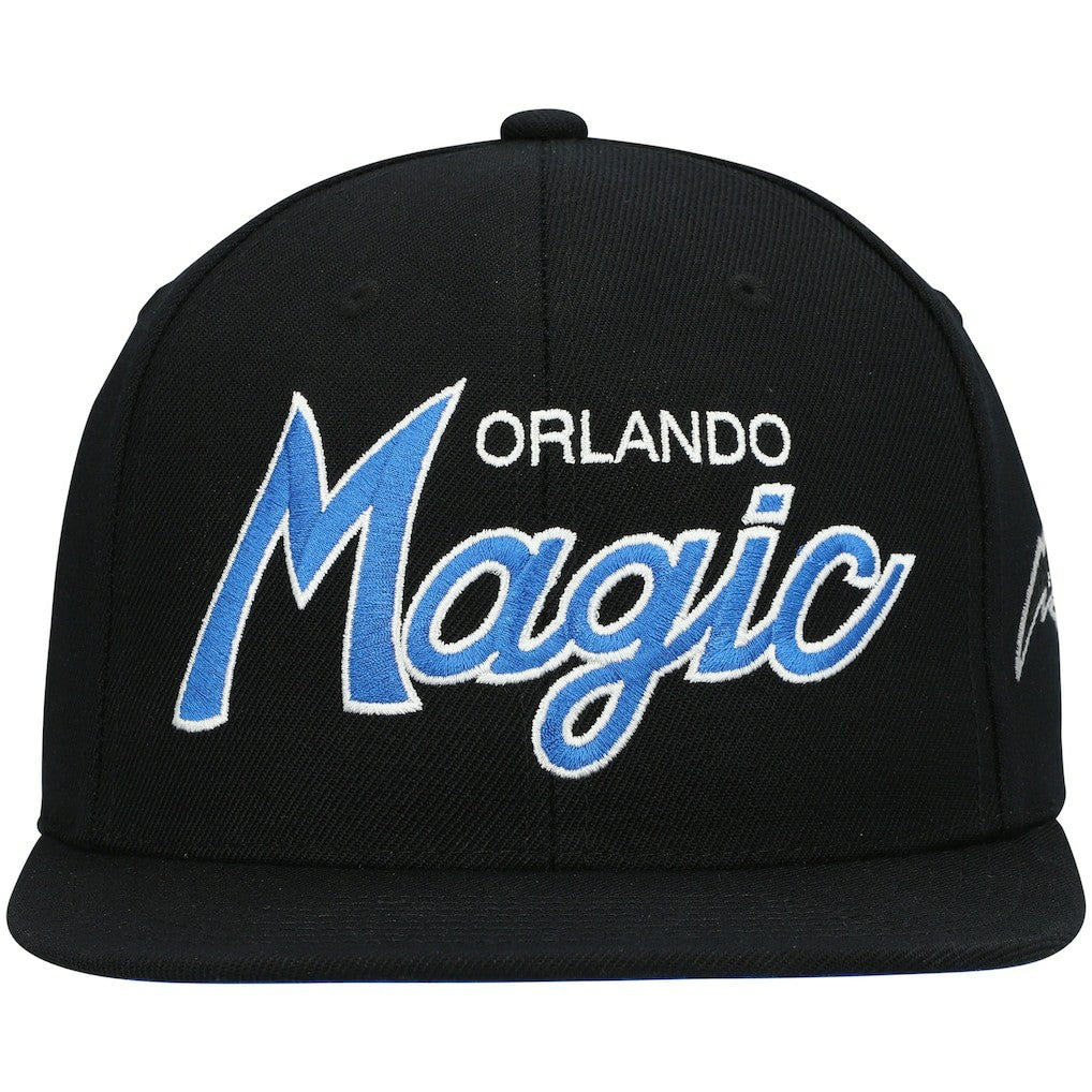 Mitchell & Ness - Orlando Magic Hardwood Classics Script 2.0 Snapback Hat - Black