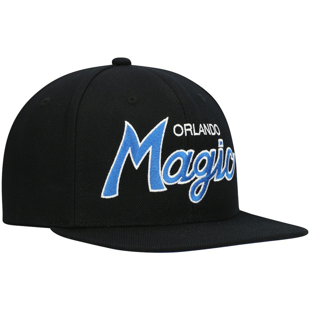 Mitchell & Ness - Orlando Magic Hardwood Classics Script 2.0 Snapback Hat - Black