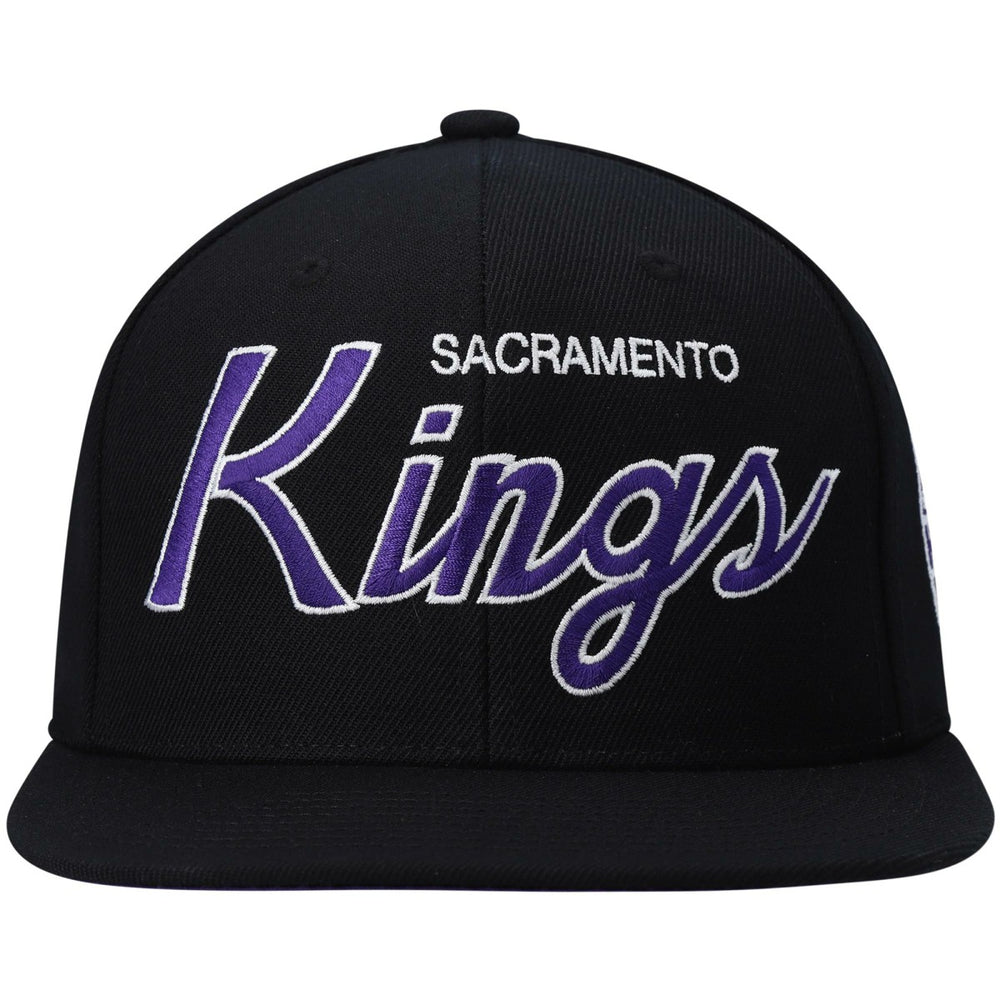 Mitchell & Ness - Sacramento Kings Hardwood Classics Script 2.0 Snapback Hat - Black