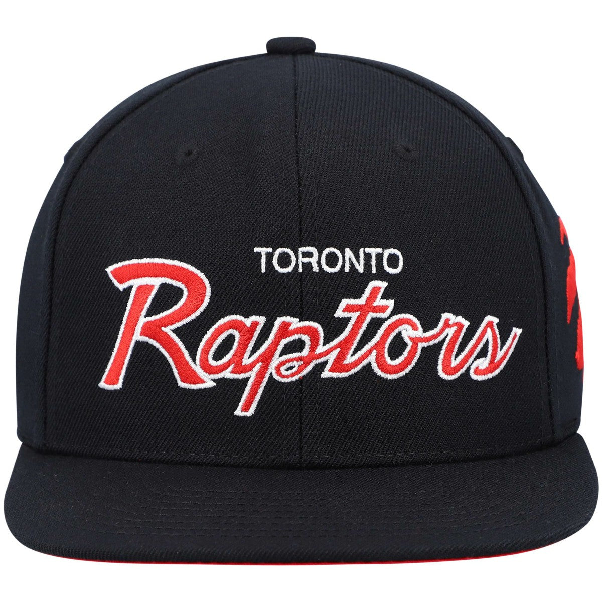 Mitchell & Ness - Toronto Raptors Hardwood Classics Script 2.0 Snapback Hat - Black