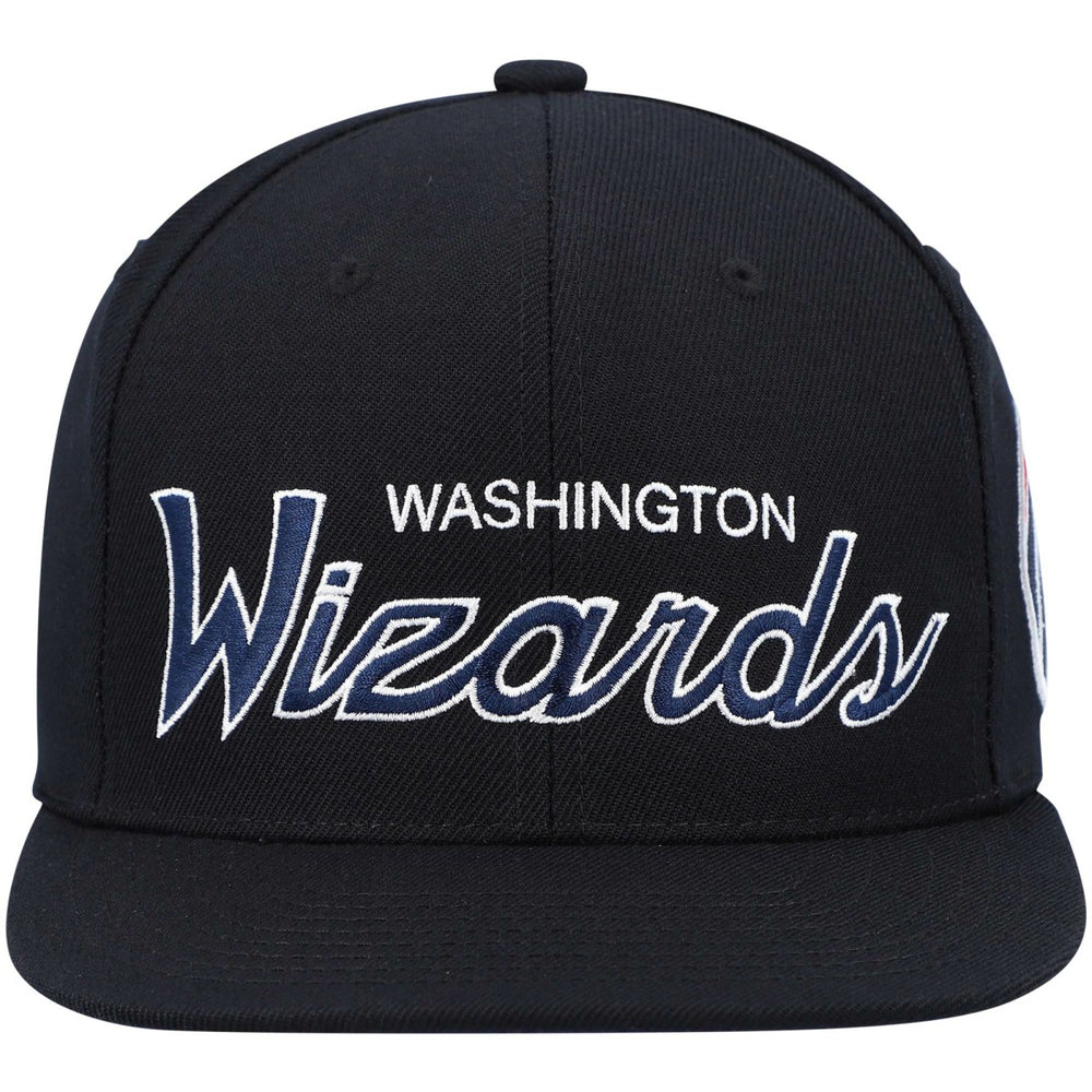 Mitchell & Ness - Washington Wizards Hardwood Classics Script 2.0 Snapback Hat - Black