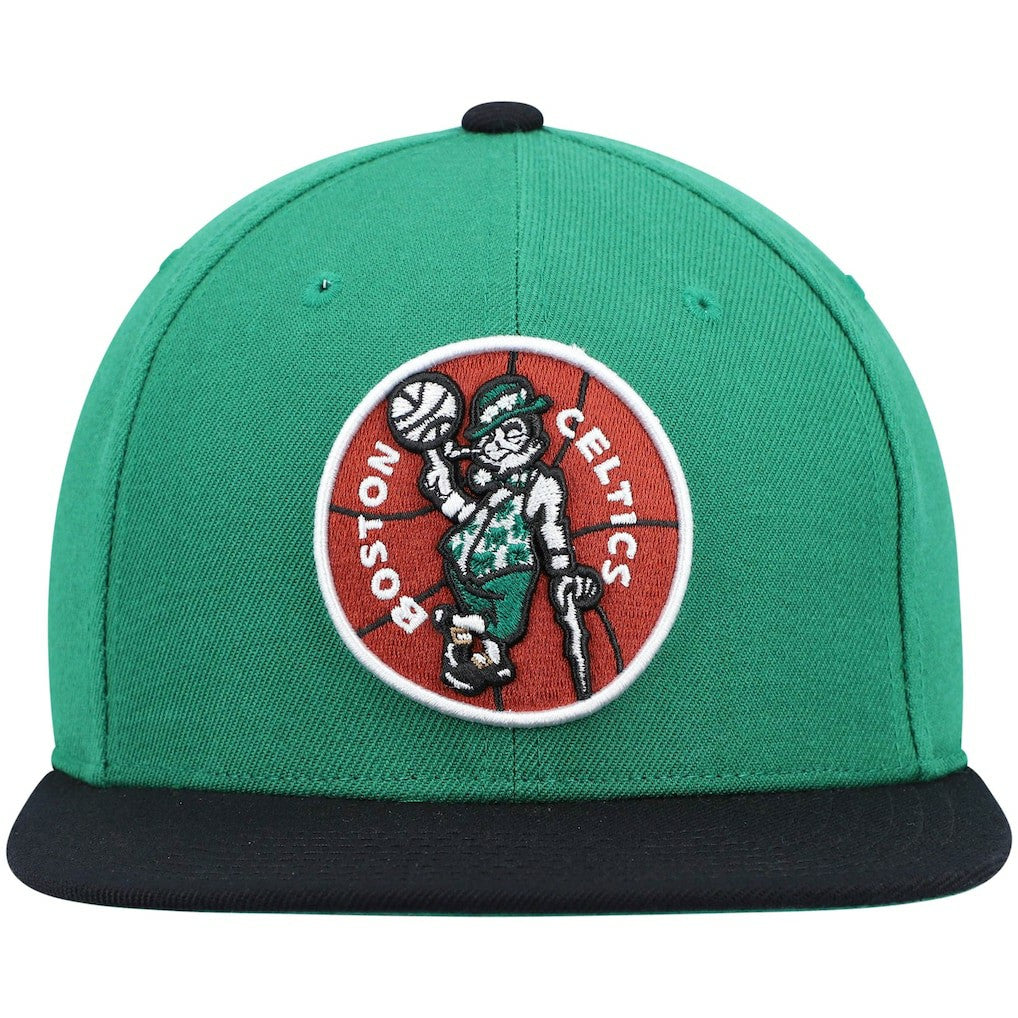 Mitchell & Ness - Boston Celtics Hardwood Classics Team Two-Tone 2.0 Snapback Hat - Kelly Green/Black
