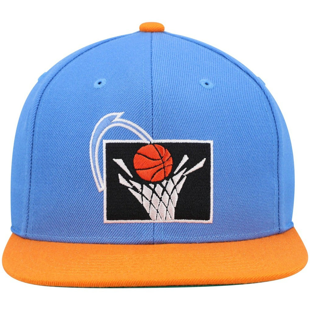 Mitchell & Ness - Cleveland Cavaliers Hardwood Classics Team Two-Tone 2.0 Snapback Hat - Blue/Orange