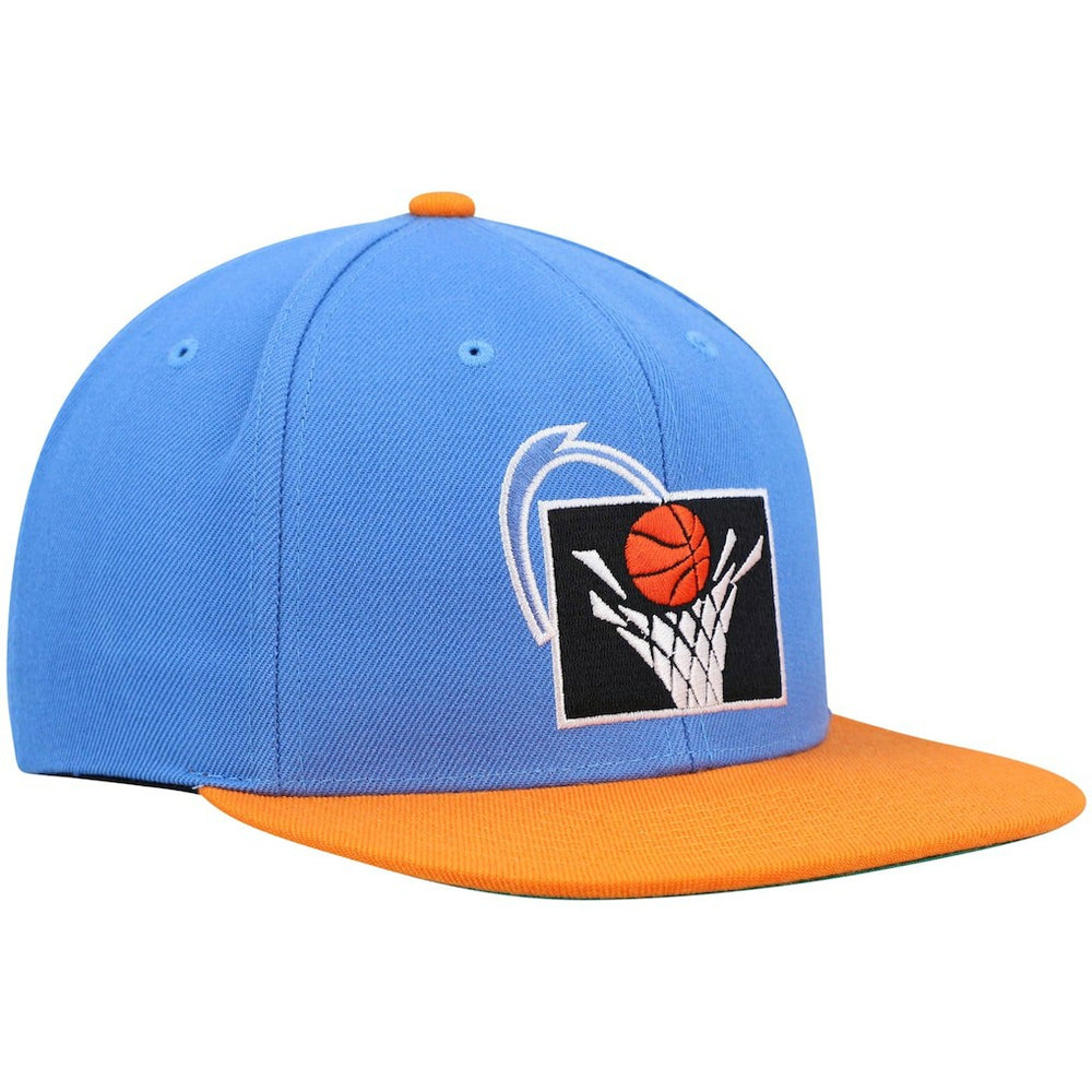 Mitchell & Ness - Cleveland Cavaliers Hardwood Classics Team Two-Tone 2.0 Snapback Hat - Blue/Orange