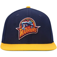 Mitchell & Ness - Golden State Warriors Hardwood Classics Team Two-Tone 2.0 Snapback Hat - Navy/Gold