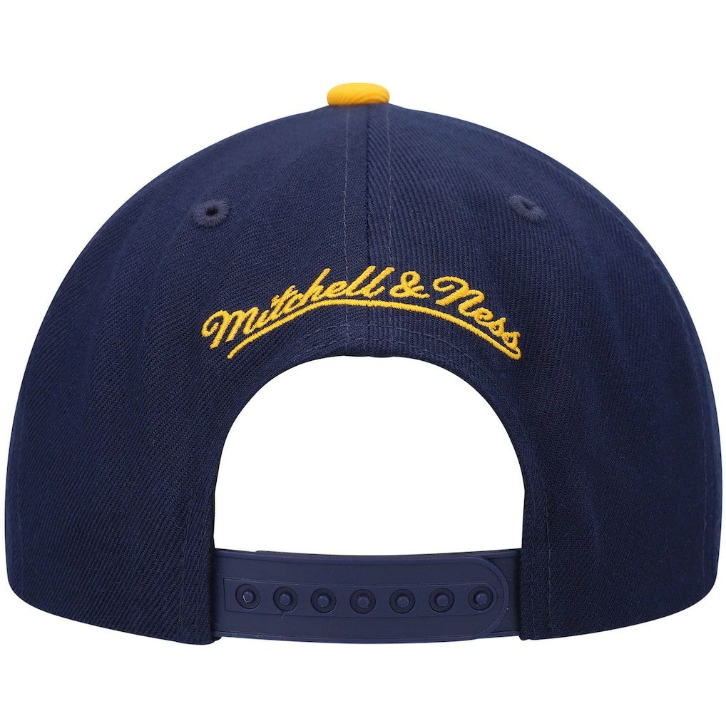 Mitchell & Ness - Golden State Warriors Hardwood Classics Team Two-Tone 2.0 Snapback Hat - Navy/Gold