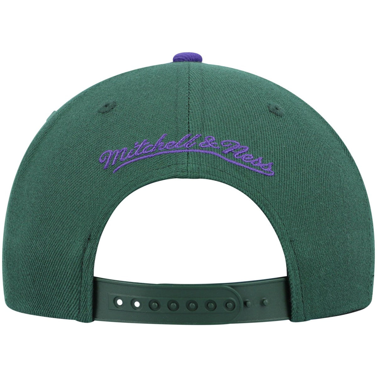 Mitchell & Ness - Milwaukee Bucks Hardwood Classics Team Two-Tone 2.0 Snapback Hat - Green/Purple