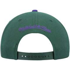 Mitchell & Ness - Milwaukee Bucks Hardwood Classics Team Two-Tone 2.0 Snapback Hat - Green/Purple