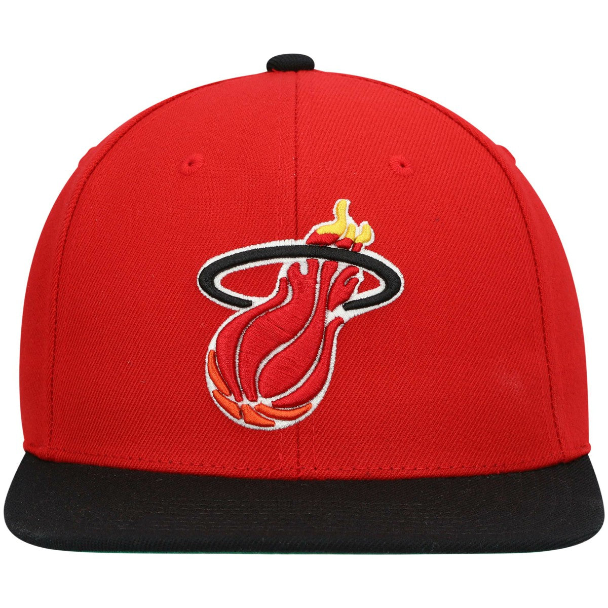 Mitchell & Ness - Miami Heat Hardwood Classics Team Two-Tone 2.0 Snapback Hat - Red/Black