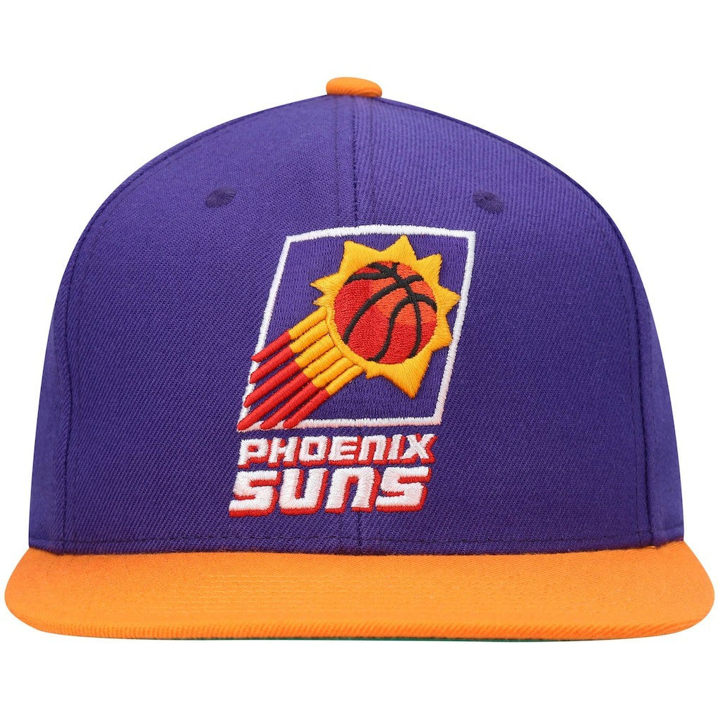 Mitchell & Ness - Phoenix Suns Hardwood Classics Team Two-Tone 2.0 Snapback Hat - Purple/Orange
