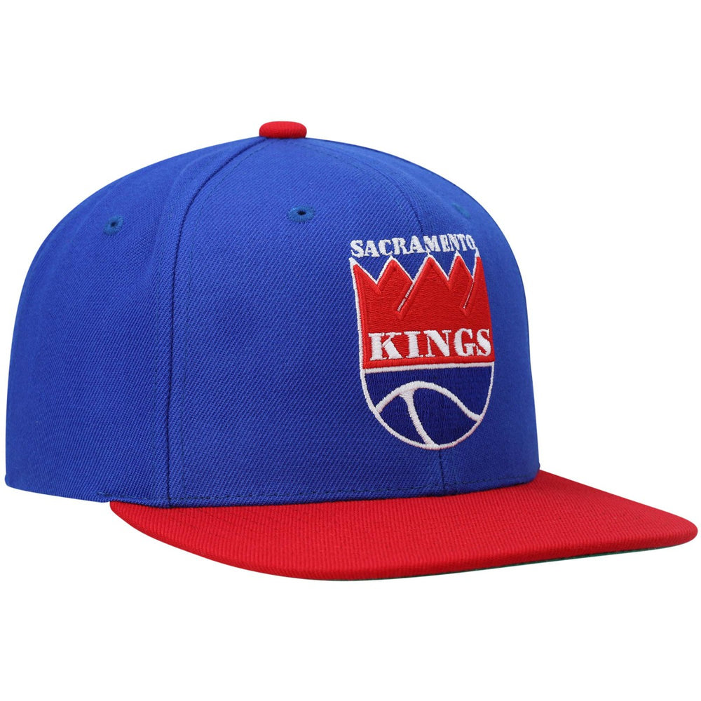 Mitchell & Ness - Sacramento Kings Hardwood Classics Team Two-Tone 2.0 Snapback Hat - Blue/Red
