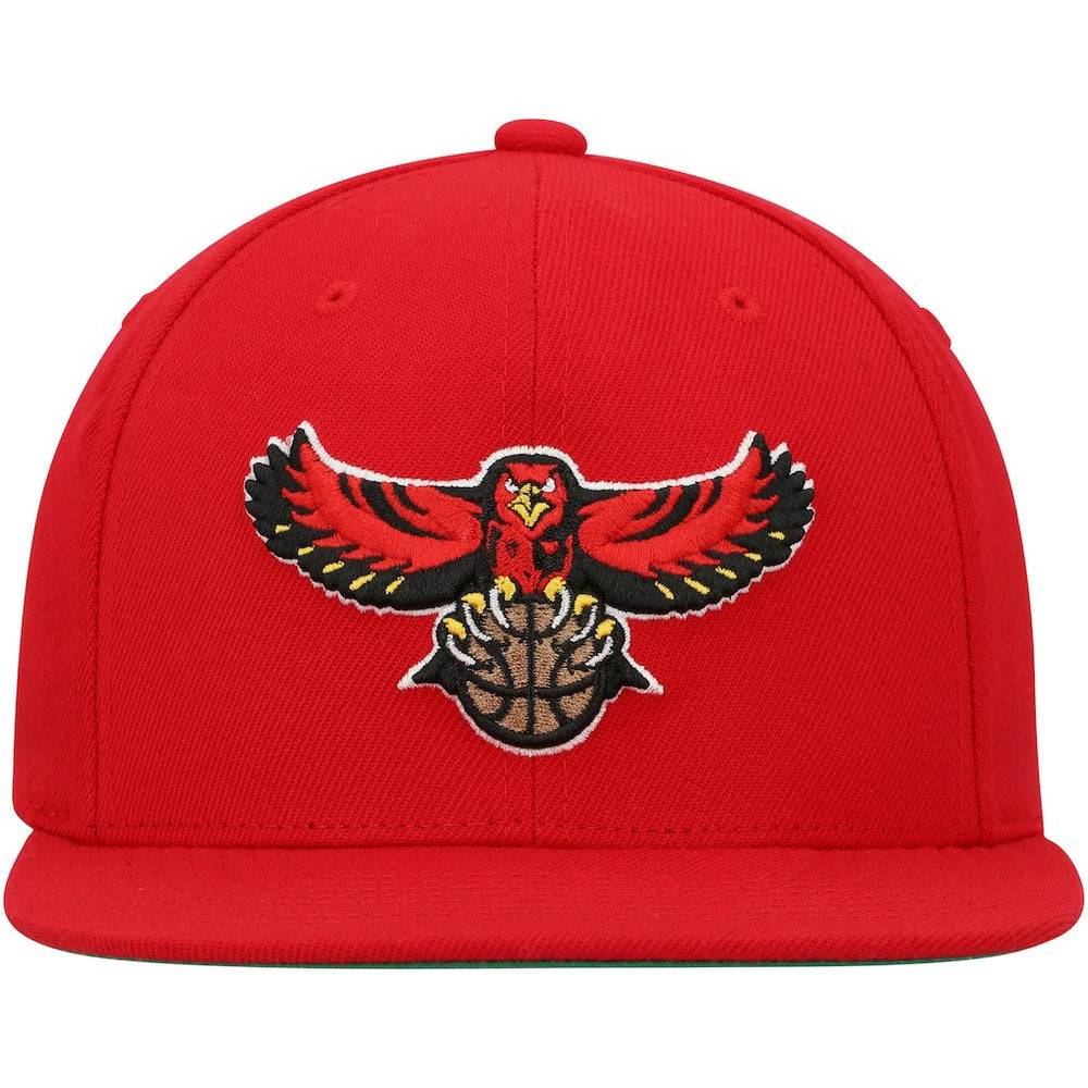 Mitchell & Ness - Atlanta Hawks Hardwood Classics Team Ground 2.0 Snapback Hat - Red