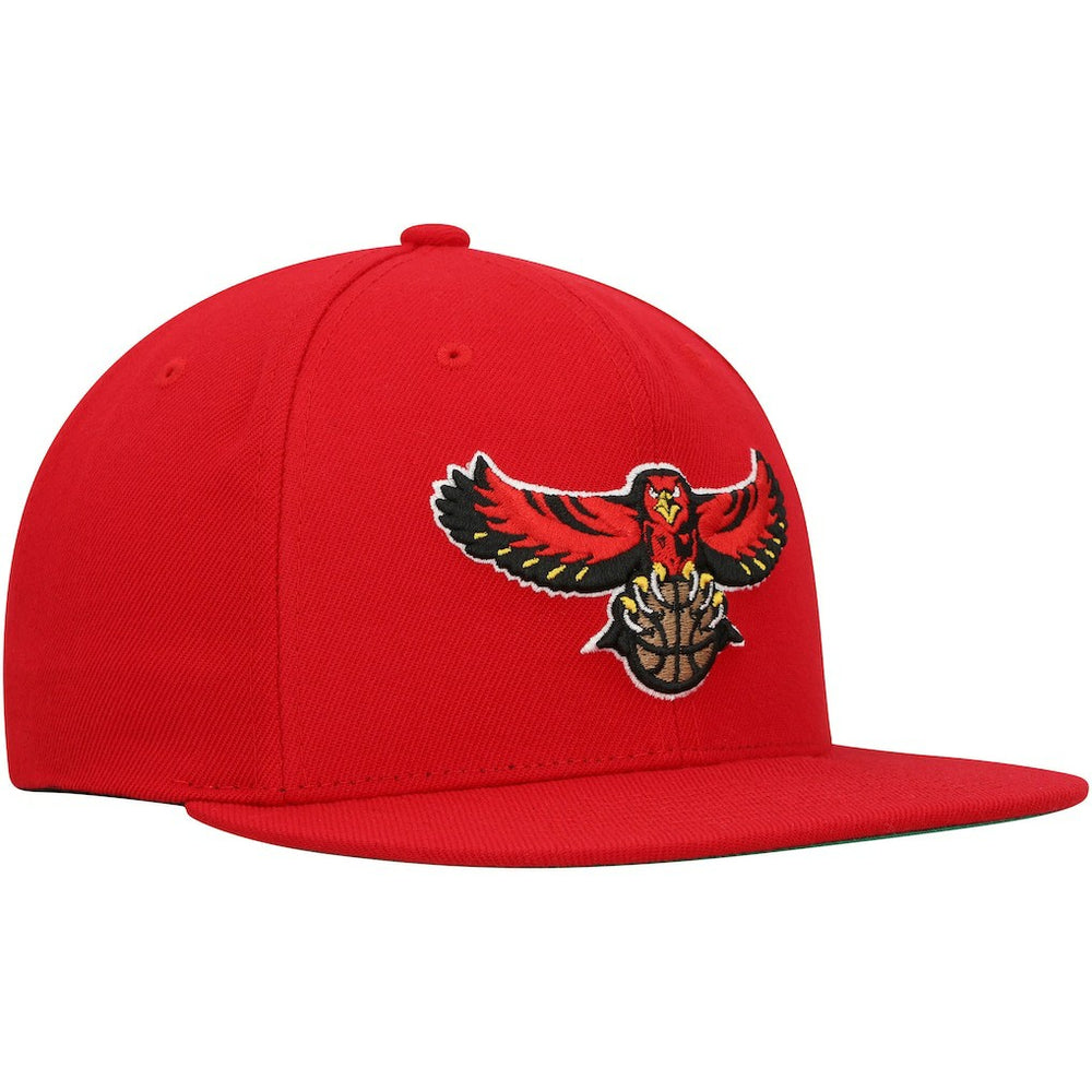 Mitchell & Ness - Atlanta Hawks Hardwood Classics Team Ground 2.0 Snapback Hat - Red
