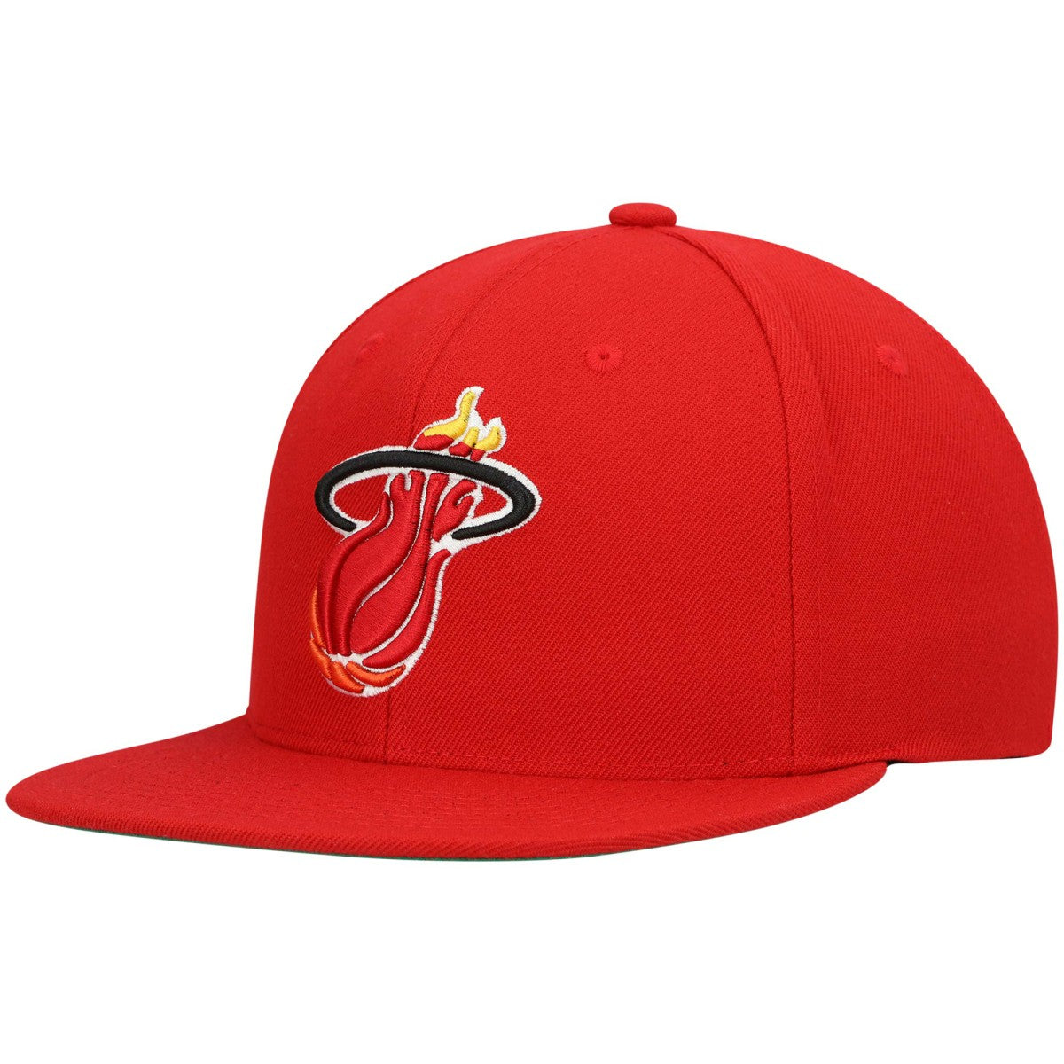 Mitchell & Ness - Miami Heat Hardwood Classics Team Ground 2.0 Snapback Hat - Red