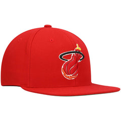 Mitchell & Ness - Miami Heat Hardwood Classics Team Ground 2.0 Snapback Hat - Red