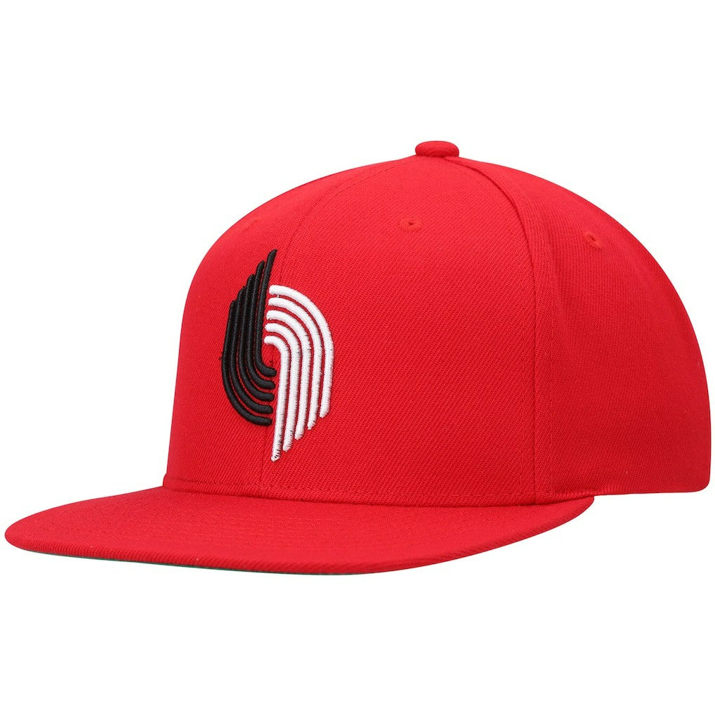 Mitchell & Ness - Portland Trail Blazers Hardwood Classics Team Ground 2.0 Snapback Hat - Red