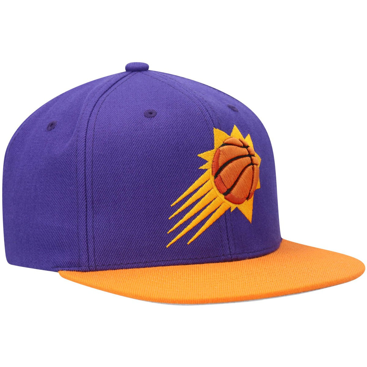 Mitchell & Ness - Phoenix Suns Team Two-Tone 2.0 Snapback Hat - Purple/Orange