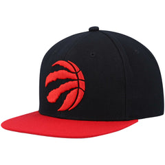 Mitchell & Ness - Toronto Raptors Team Two-Tone 2.0 Snapback Hat - Black/Red