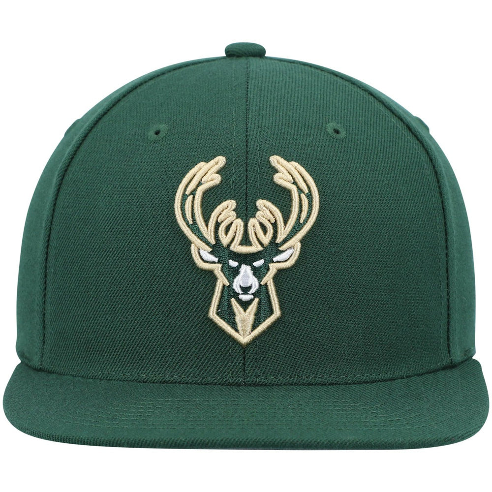 Mitchell & Ness - Milwaukee Bucks Ground 2.0 Snapback Hat - Hunter Green